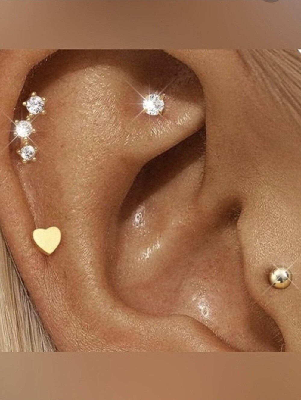 ✨️ 14K Gold Plated Flat Back Earrings 3 Pair Set, 0.8mm & Hypoallergenic!
